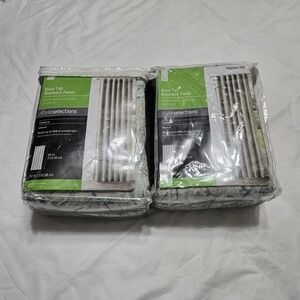 Style Selections Camarra Mineral Blackout Curtain Panel 52x84 Back Tab Set of 2